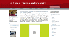 Desktop Screenshot of documentationparlementaire.fr