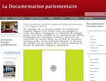 Tablet Screenshot of documentationparlementaire.fr